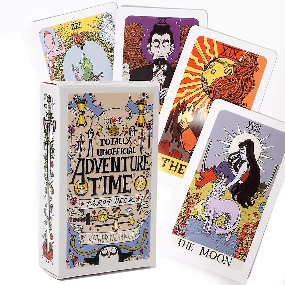 Bestdaily 2024 Adventure Time Tarot Deck 78 Tarot Oracle Card Divination English Version