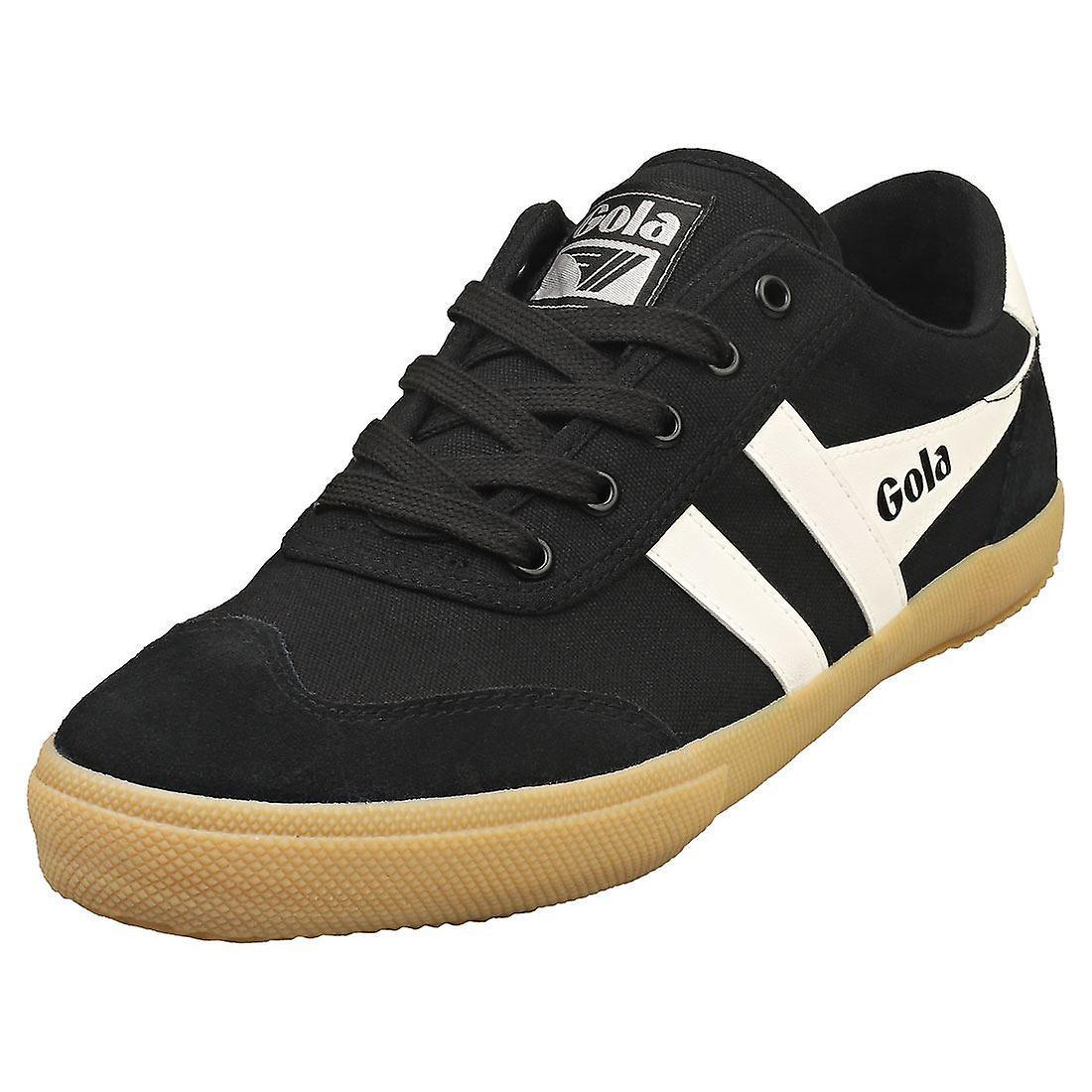 Gola Badminton Mens Casual Trainers In Black White 45 EU