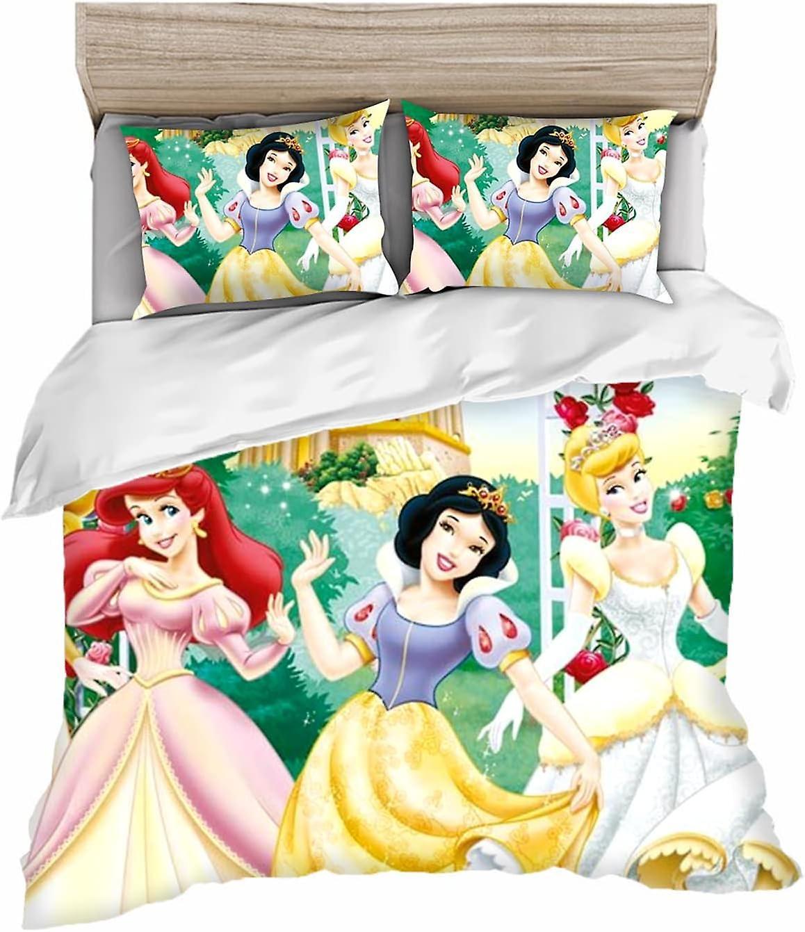 Kerota Bella Ariel Children's Bedding Set, Digital Print D Microfiber for Boys and Girls, Princess Duvet Cover Double200x200cm