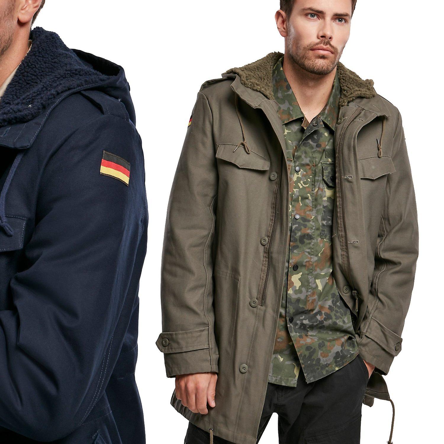 Brandit - BW Winter Parka Jacket with Flag Olive XXL