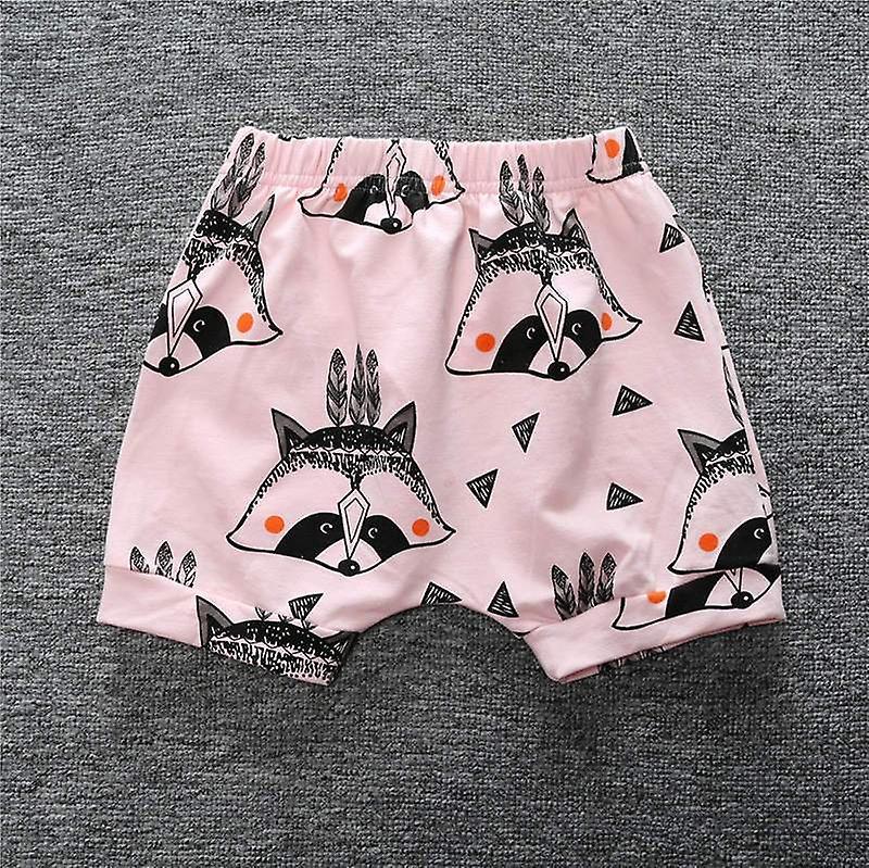 Slowmoose Cartoon Animal Pattern-printed Short Pants 18M