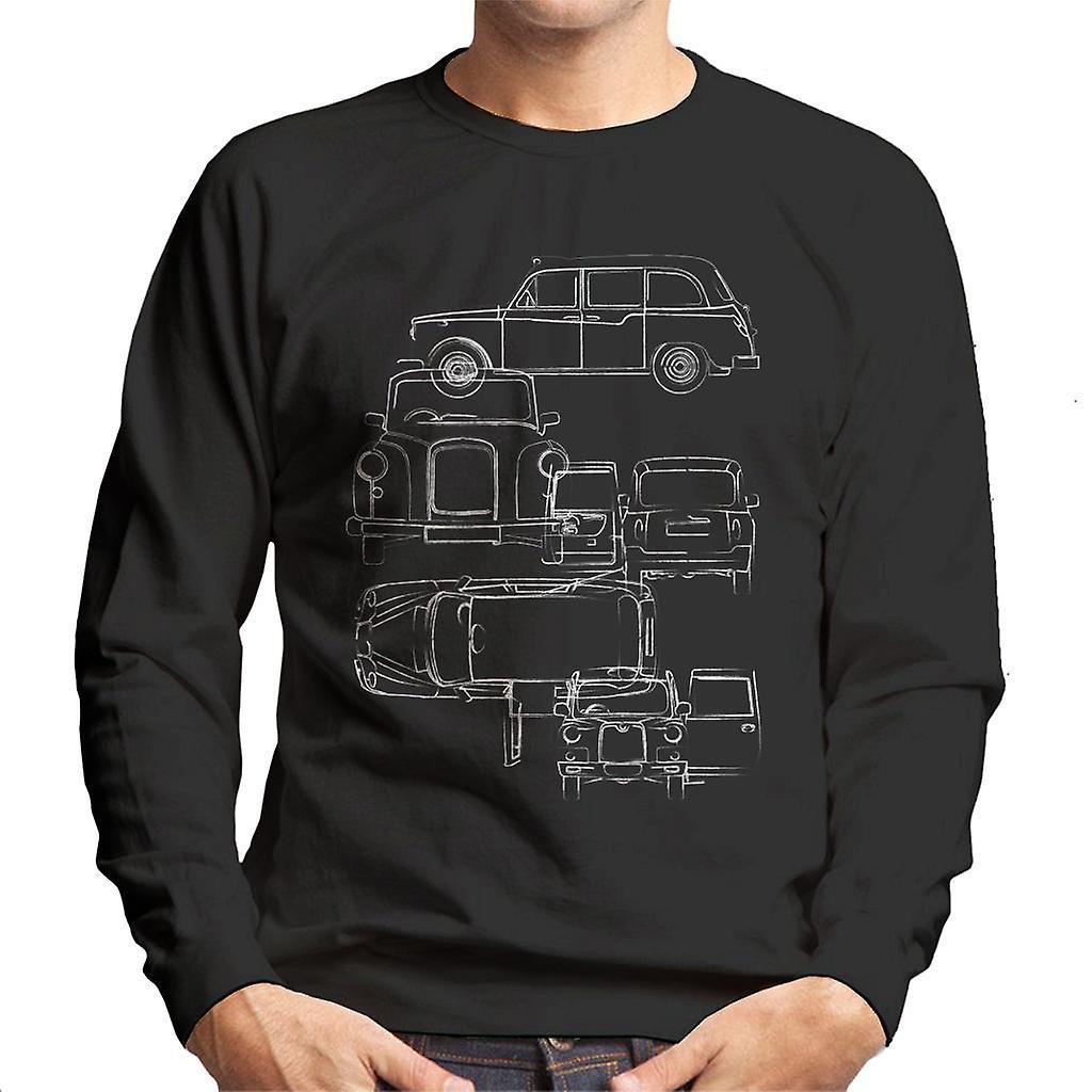 London Taxi Company Blueprint Men's Sweatshirt Black Large