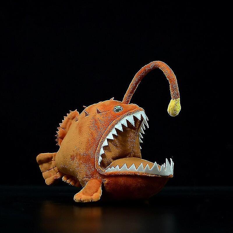 Aichuang 25cm Long Deep Sea Anglerfish Stuffed Toys Soft Sea Life