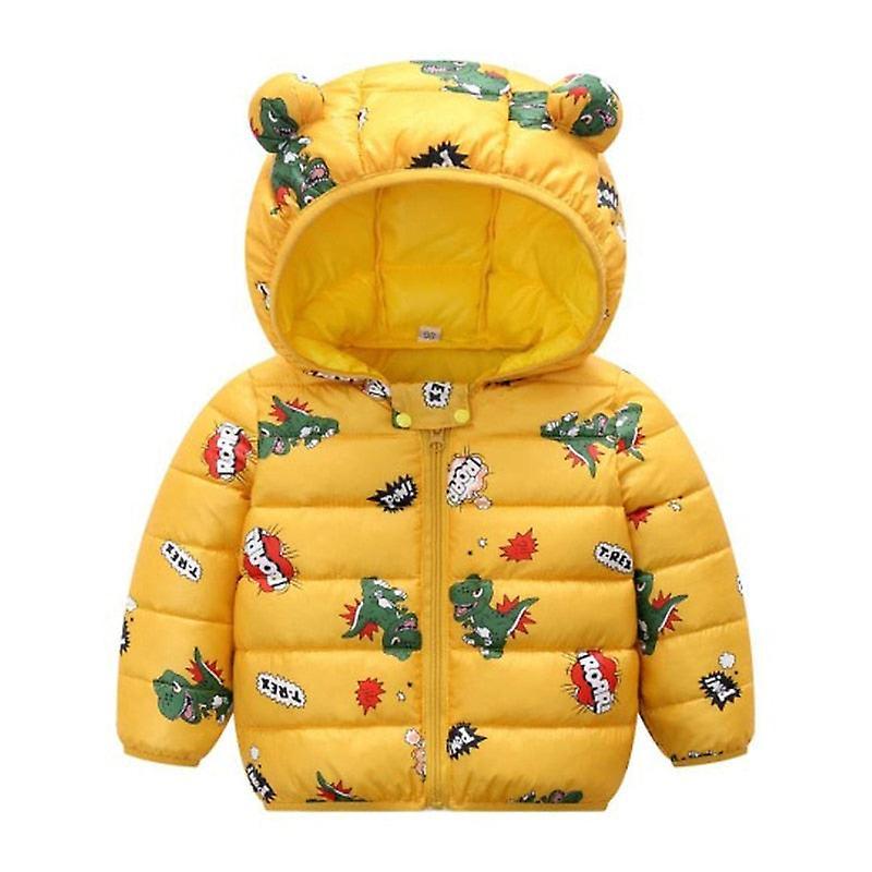 Slowmoose Autumn Winter Newborn Baby Clothes For Baby Jacket Dinosaur Print Outerwear 9M / Yellow-771