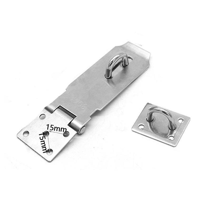 Slowmoose Stainless Steel Padlock Clasp Gate Hasp, Door Shed Latch L