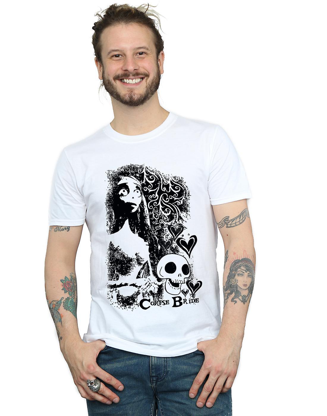 Corpse Bride Mens Skull Logo T-Shirt