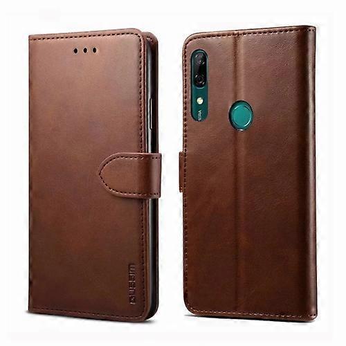 Goodcase For Huawei Y9 Prime (2019) GUSSIM Business Style Horizontal Flip Leather Phone Case Brown