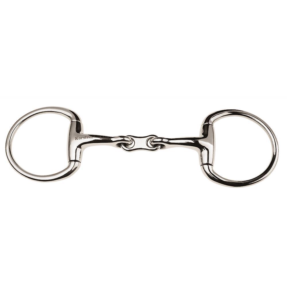 Korsteel Stainless Steel French Link Eggbutt Snaffle Bit 5.5