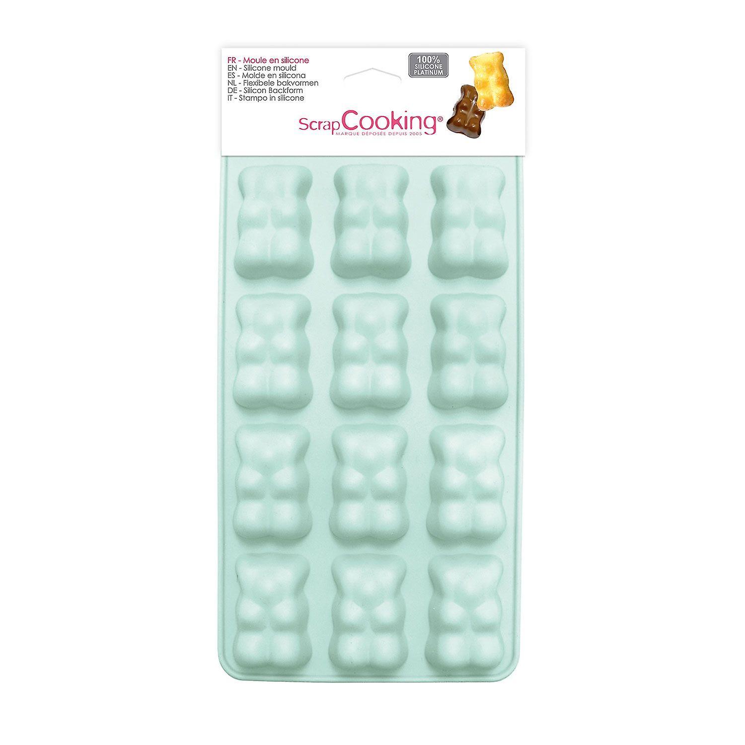 ScrapCooking Chocolate silicon mould - Bears 26 x 13 x 2 cm