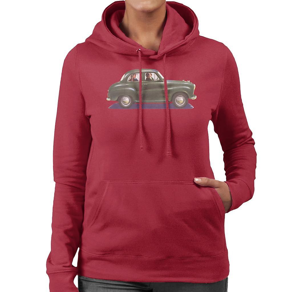 Austin A35 Green British Motor Heritage Women's Hooded Sweatshirt Cherry Red Medium