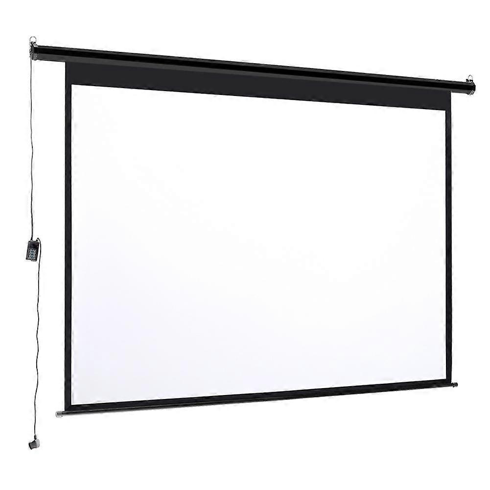 Living And Home Electric Motorized Projector Screen Projection with Remote Control 120 Inch