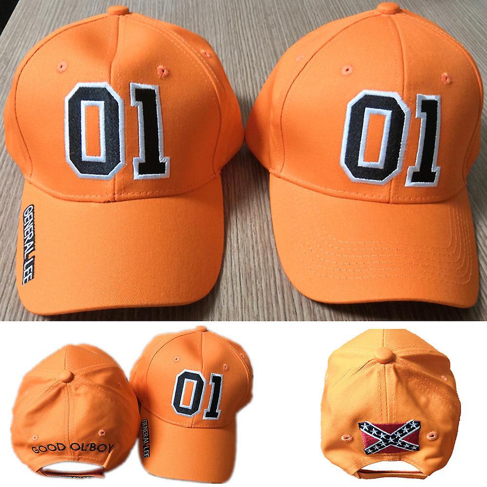 HSEXCEL General Lee 01 Orange Embroidered Hat Good Ol' Boy Dukes Baseball Cap B