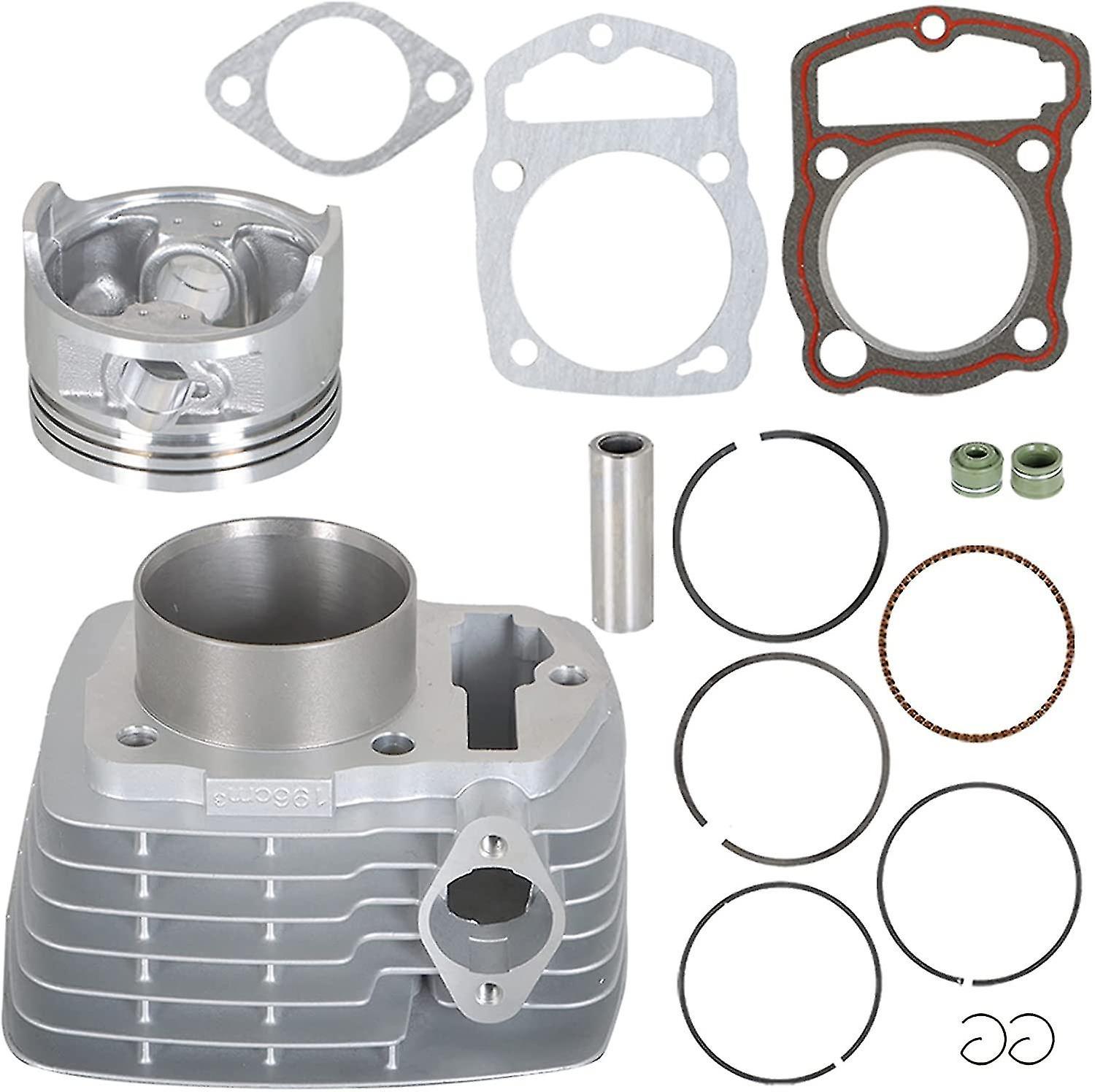 Snngv Cylinder Piston Ring Kit 196cm 63.5mm Bore 200cc Replacement For Honda Atc 200 Xl185 Xl200