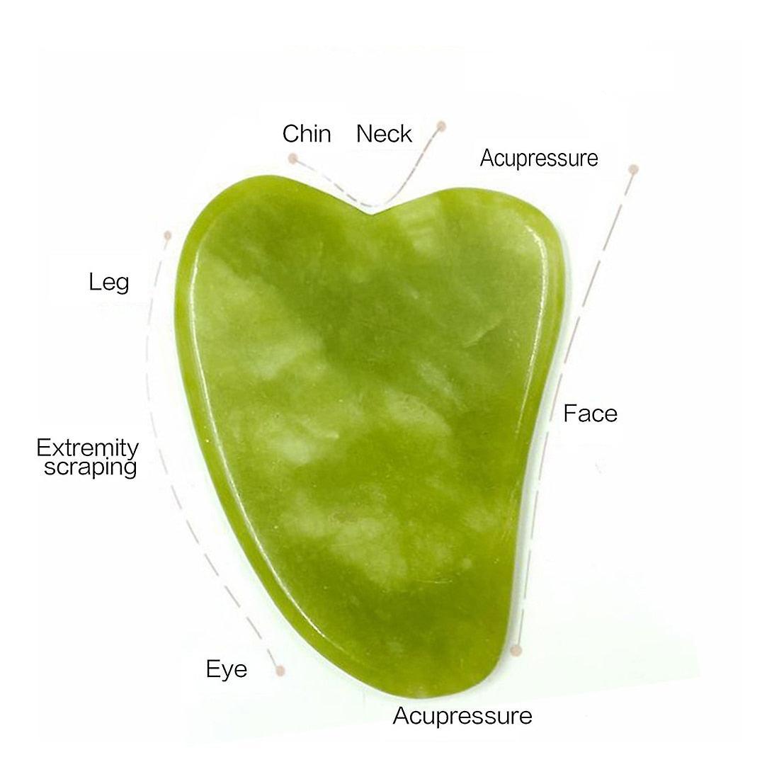 Massage Stones Guasha natural stone massage face jade roller gua sha massage tool set for spa body visage rouleau de massage rouleau visage Guasha ...