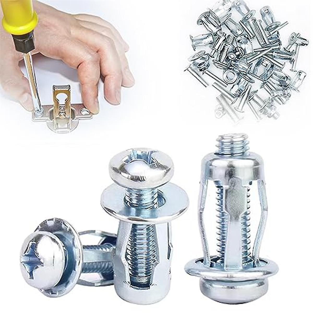 Subaoe Expansion Screw Petal Nut, X 20 Petal Shape Metal Nut Jack Nuts Petal For Hollow Wall Iron Plastic February2