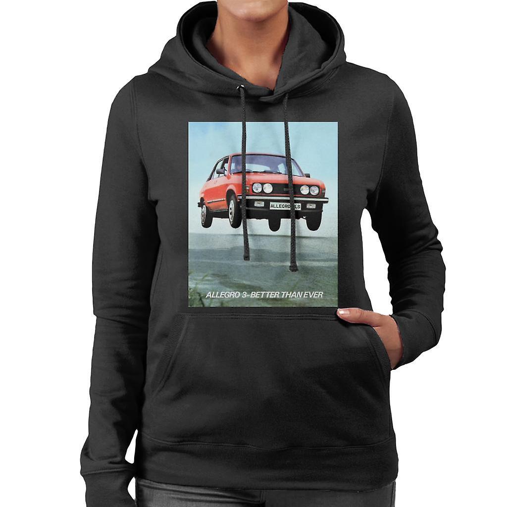 Austin Allegro 3 Better Than Ever British Motor Heritage Women's Hooded Sweatshirt Black XX-Large