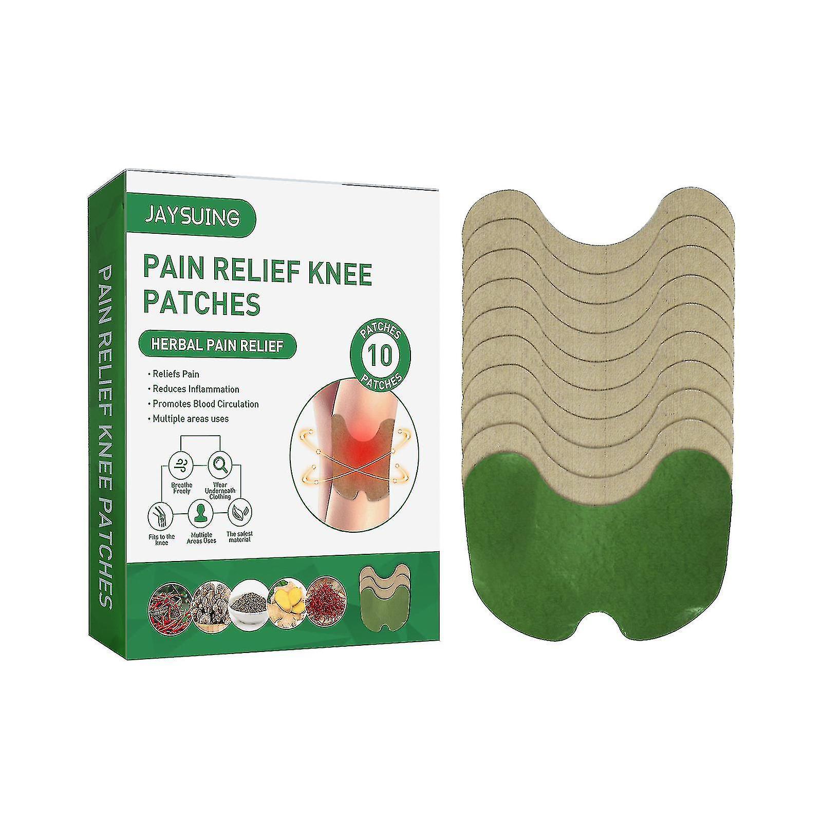 Elriven Knee Pain Relief, Wormwood Knee Patch, Thermal Patch For Back Pain, Neck Pain And Shoulder Pain Relief