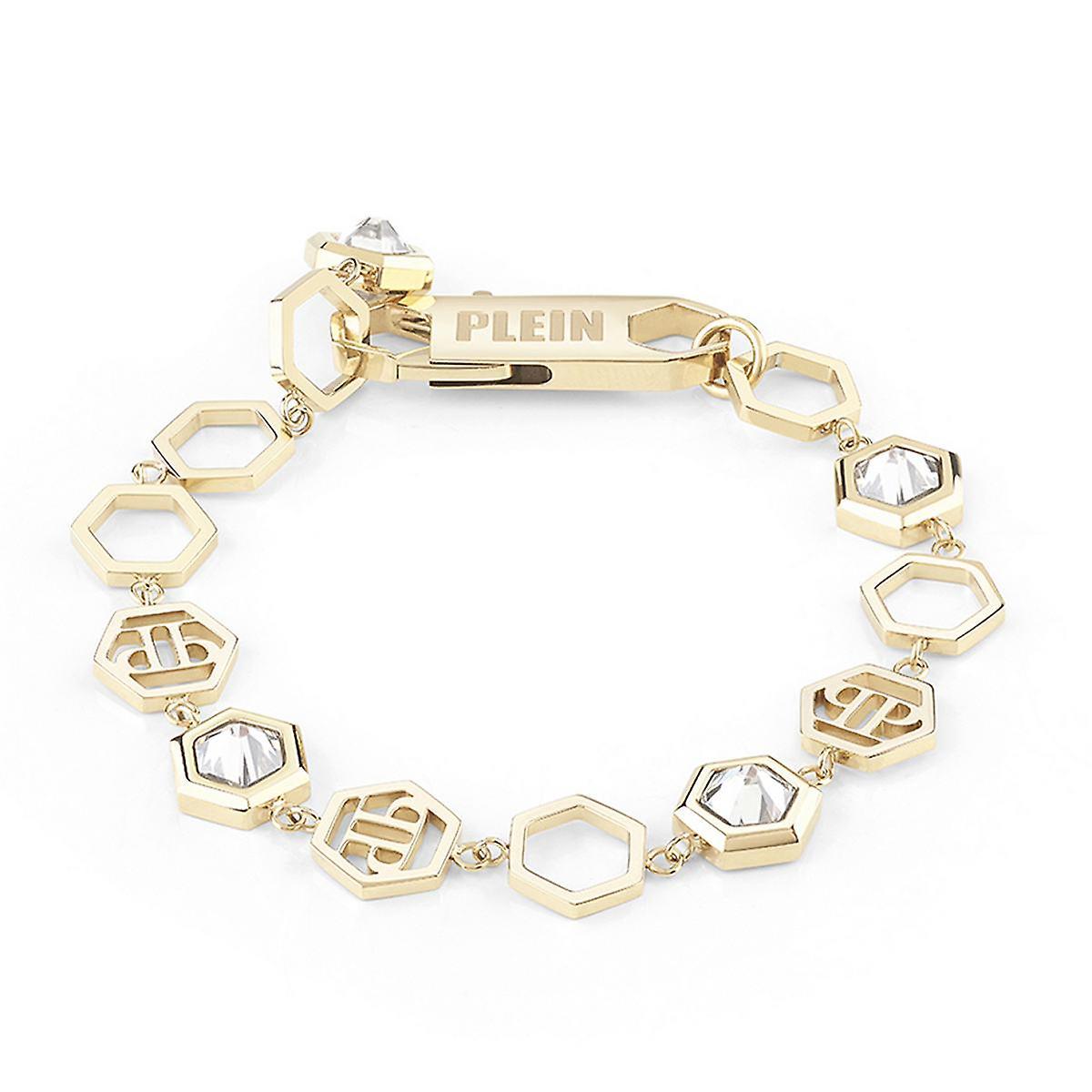 Philipp Plein Women's Bracelet Stainless Steel IP Gold HEXAGON LUX PJ5AA05BU