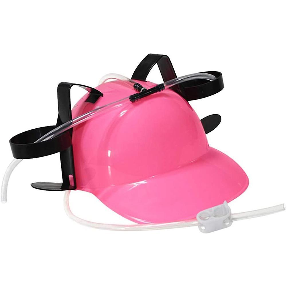 Unbrand Drinking Helmet Party Hat Can Holder Drinker Hat With Straw Beer And Soda Drinking Helmet