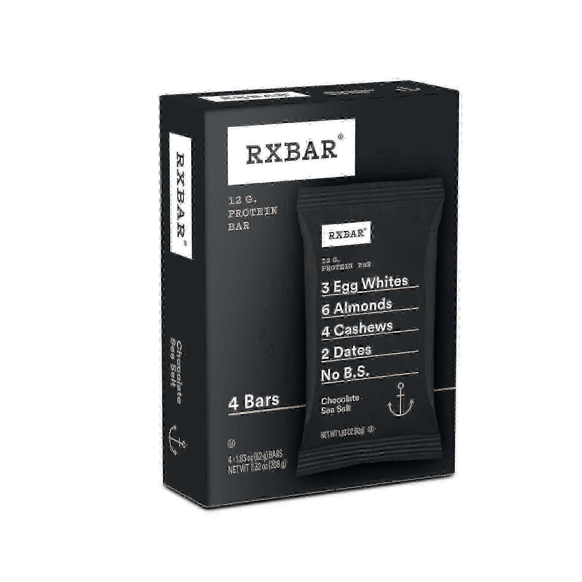 Rxbar Protein Bars, Chocolate Sea Salt, 4 Ea