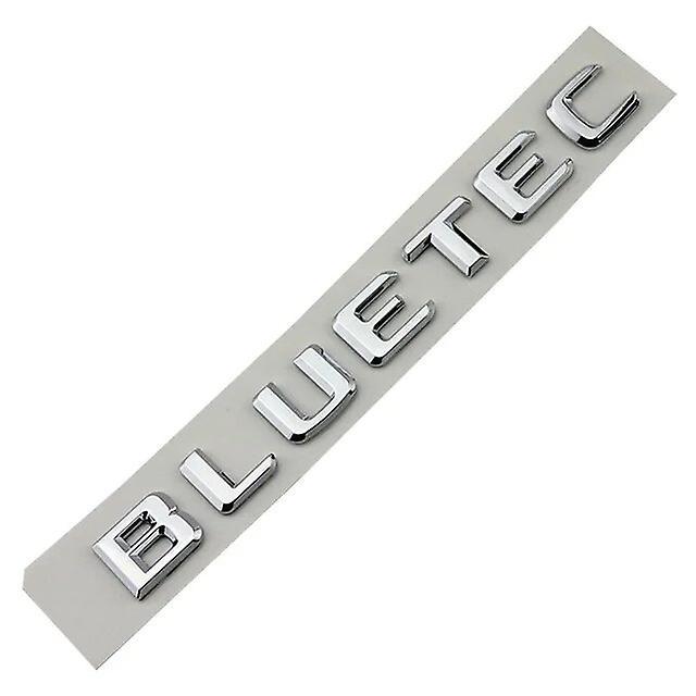 Hikig 3d Abs Black Chrome Letters For Car Stickers Mercedes Benz C220 W203 W204 W205 Trunk Logo Badge Bluetec Cdi Emblem Accessories Chrome 17-232