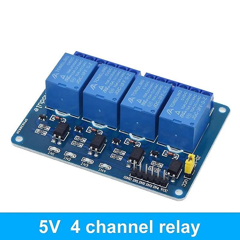 Jiechannel 5v 1 2 4 6 8 Channel Relay Module With Optocoupler. Relay Output 1 /2 /4 /6 / 8 Way Relay Module 12v For Arduino Blue 4 channel 5v