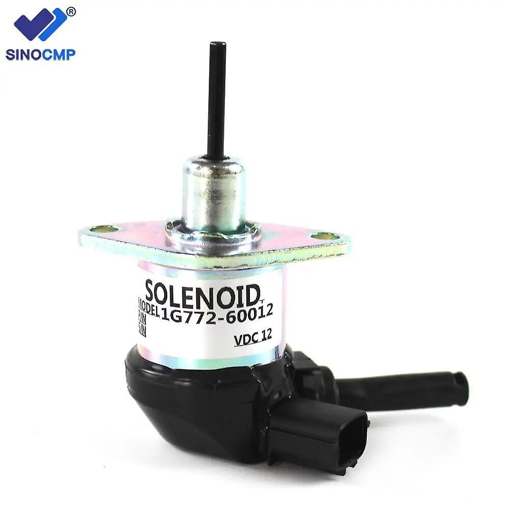 Bicaco Fuel Shutoff Stop Solenoid Valve For Kubota Engine V2607 V3300 V3600 Kx057-4 M6040fc Svl75 1g772-60014 1g772-60012 1g772-60010