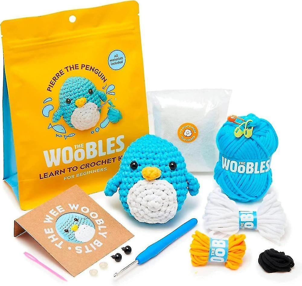 Gift Of G Crochet Kit For Beginners Diy Crochet Stuffed Animal Kit Beginner Crochet Kit Penguin