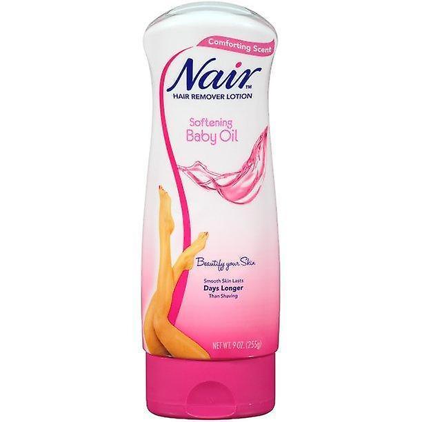 Nair Hair Remover Lotion, Softening Baby Oil, 9.0 Oz