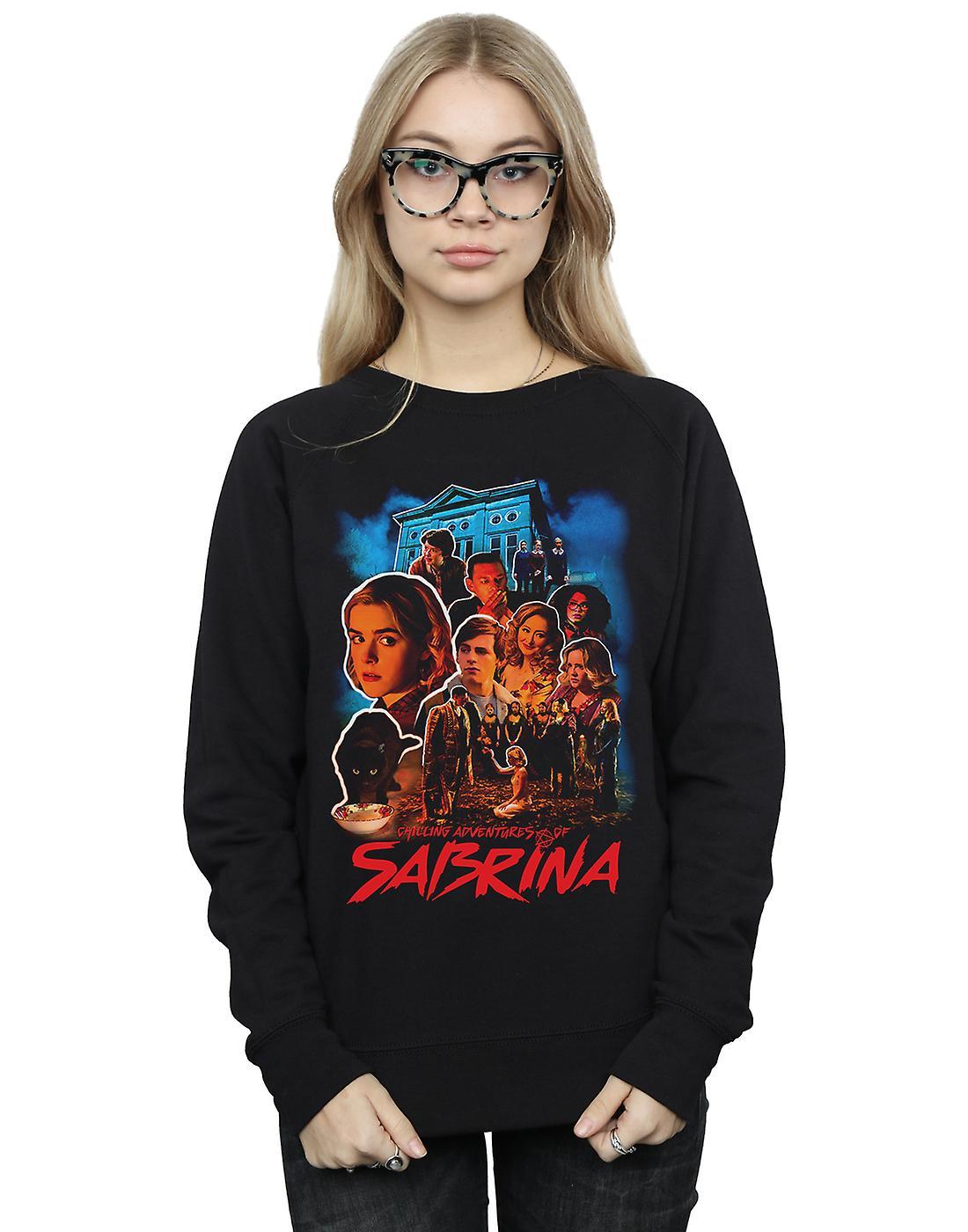 Absolute Cult The Chilling Adventures Of Sabrina Women's Sabrina Homage Sweatshirt Black Large