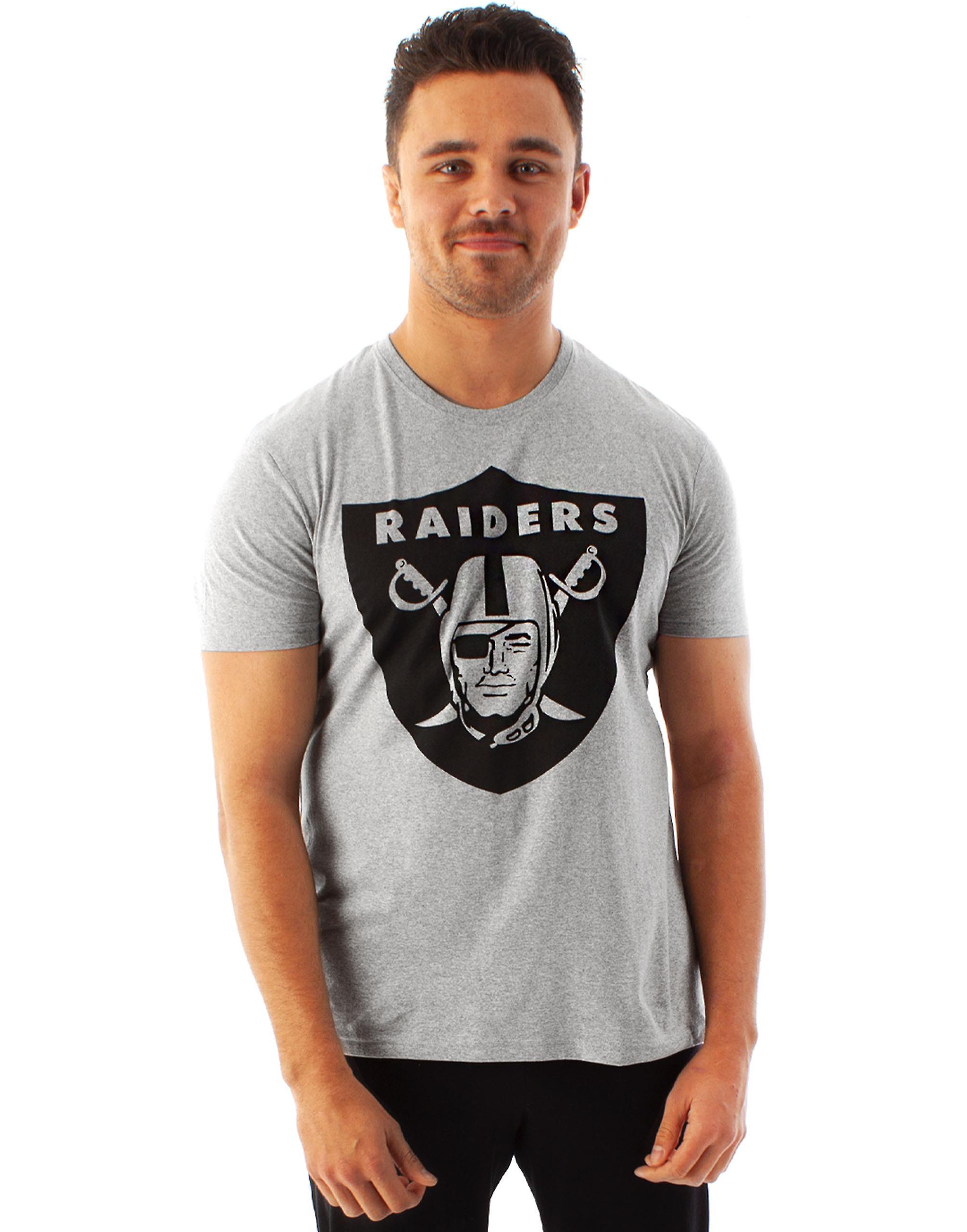 NFL Mens Short Sleeved T-Shirt Grey Las Vegas Raiders Small