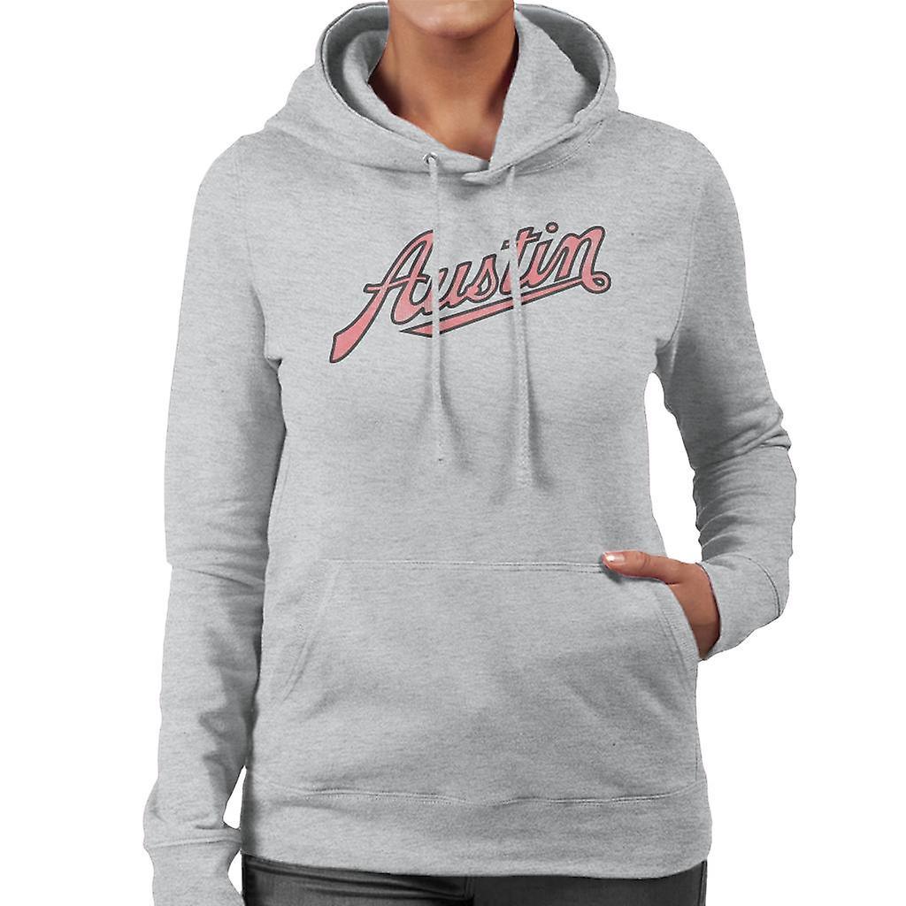 Austin Vintage Logo British Motor Heritage Women's Hooded Sweatshirt Heather Grey XX-Large