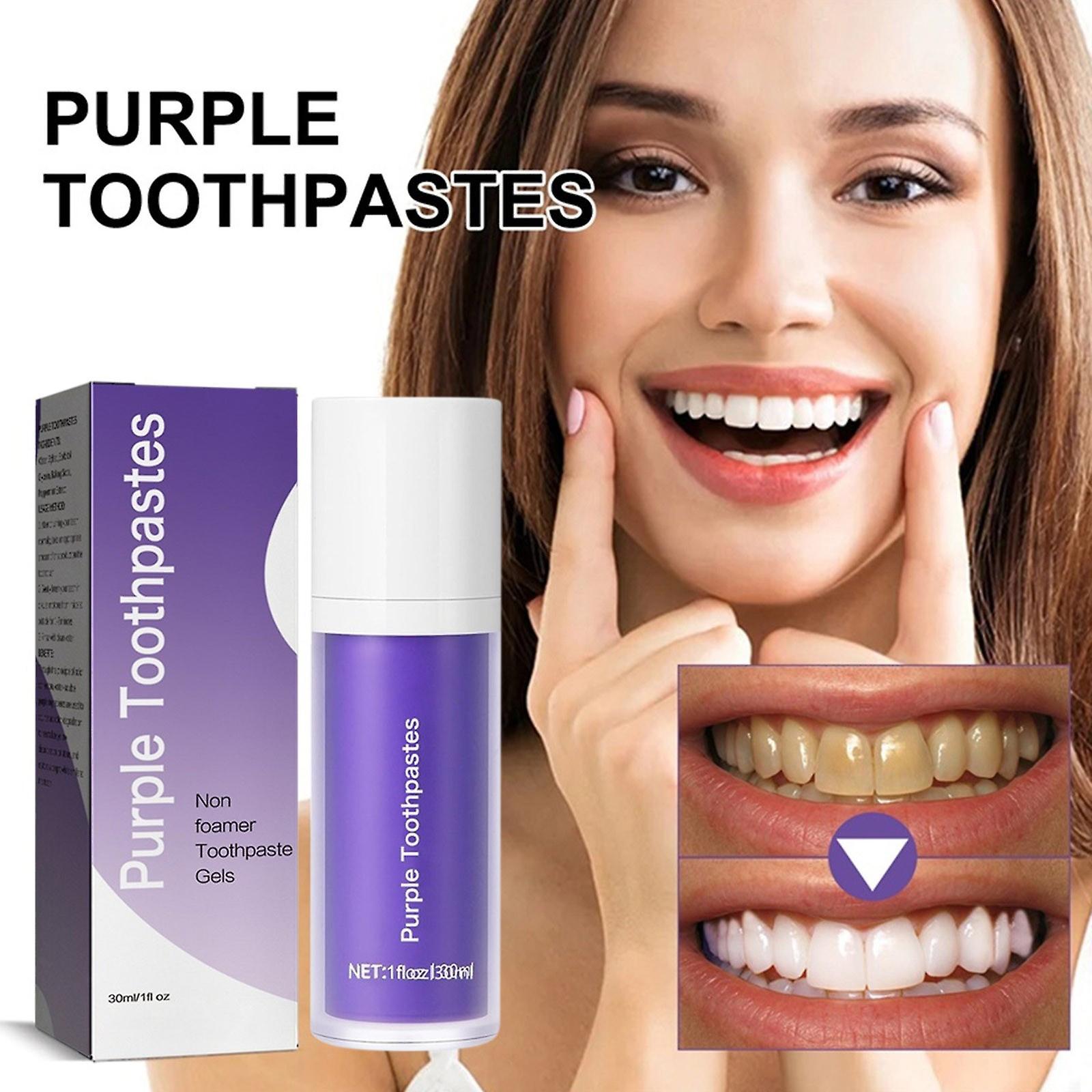 Flye For Teeth Whitening Whitening Purple Purple Teeth Whitening Tooth Stain Removal Tooth Colour Corrector Teeth 30ml FLY1224