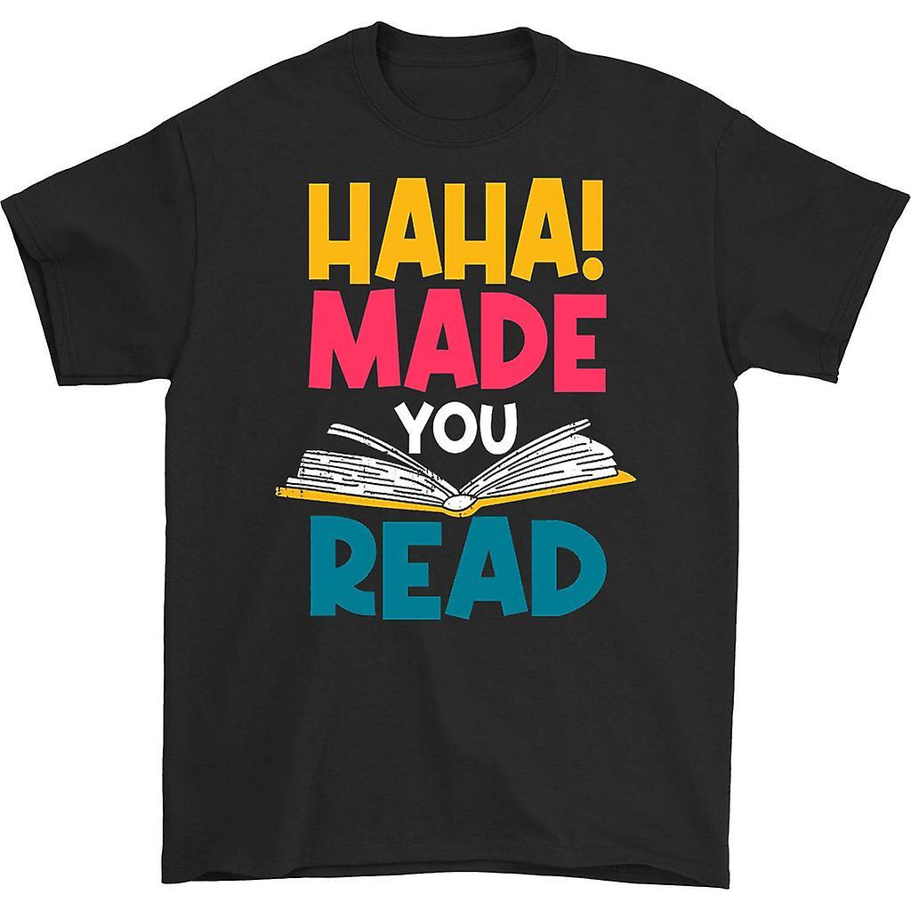 HISHARK Haha made you read t-shirt black S