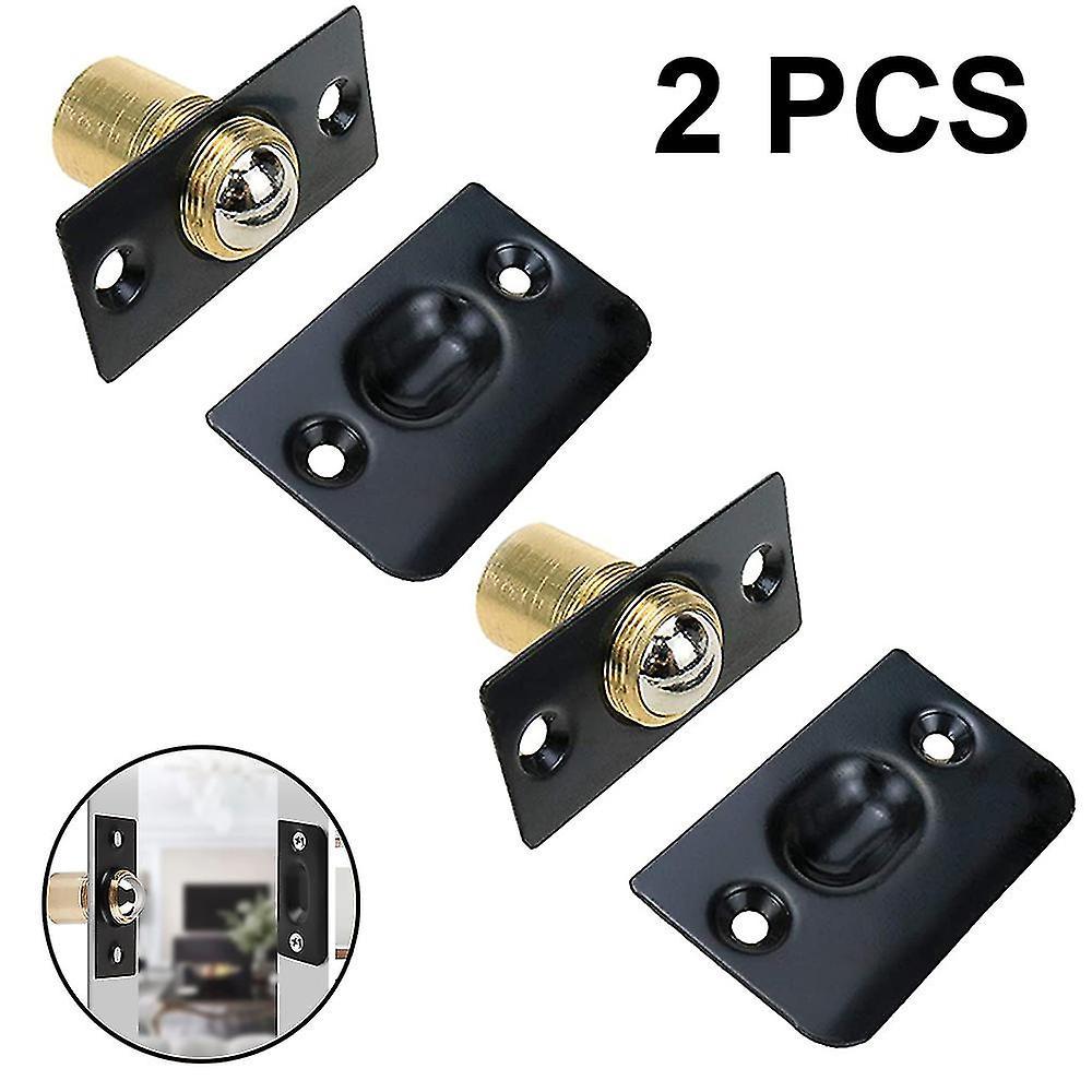 Banmo Ball Door Catches For Internal Doors 2 Pack Adjustable,black