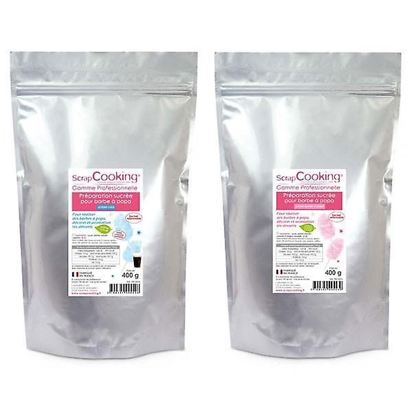 ScrapCooking Cotton candy preparations blue & pink 800 g