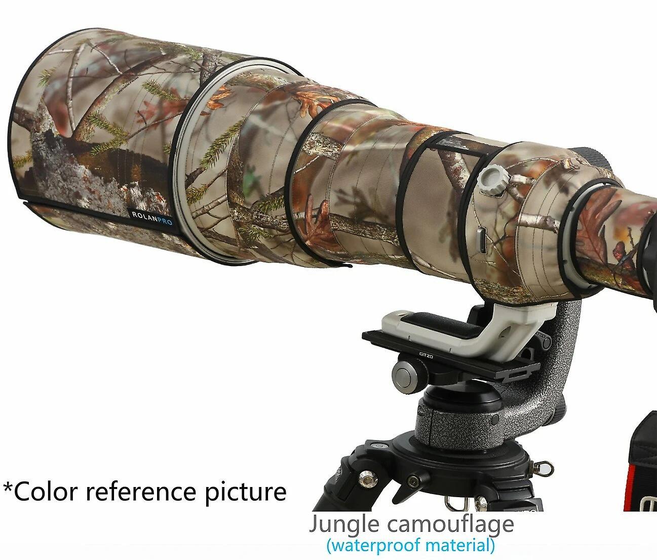 Begleri Waterproof Lens Coat For Canon Rf 600mm F/4 L Is Usm Lens Camouflage Rain Cover Lens Protective Sleeve Lens Hood Cap Jungle Waterproof AA