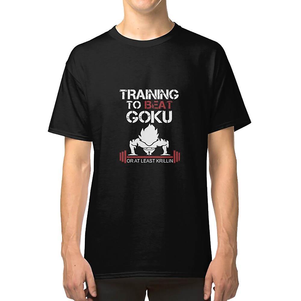 RockShark Train to beat Goku T-shirt black L