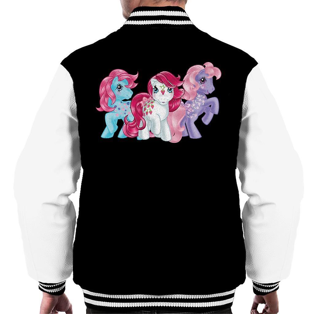 My Little Pony Shining Friendship Men's Varsity Jacket Black/White Large