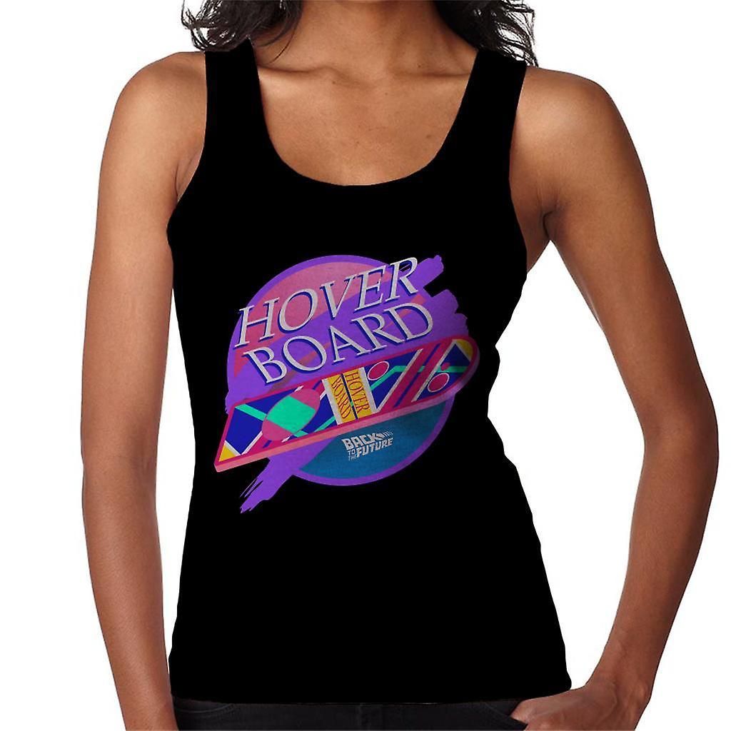 Back to the Future Marty Mcflys Vaporwave Hoverboard Women's Vest Black XX-Large