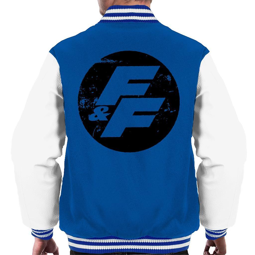 Fast & Furious Fast and Furious FF Vintage Logo Men's Varsity Jacket Royal/White Medium