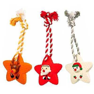 Trixie Christmas Collection Latex Squeaker Christmas Star Toy for Dogs 33 cm