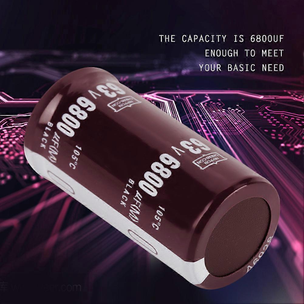 Aespa 2pcs 63V 6800uF Electrolytic Capacitor 25  50mm 105