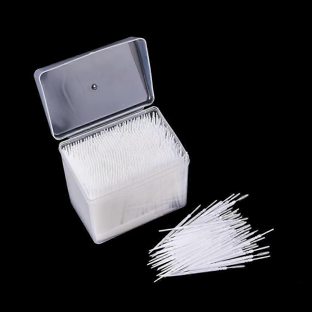 Unbrand Sunrain  1100Pcs Dental Picks Plastic Toothpick Oral Hygiene 2 Way Interdental Brush Stick-857