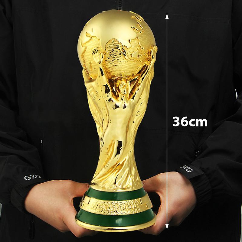 Unbrand World Cup Football Trophy Resin Replica Trophy Model Soccer Fan Souvenir Gift 36CM