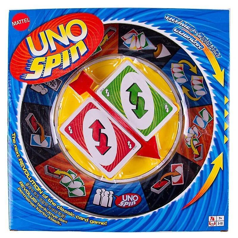 Lequeen Uno Games Spin Card Board Game Family Funny Entertainment Poker Playing Cards Toys For Children Birthday Halloween Gifts WITH BOX