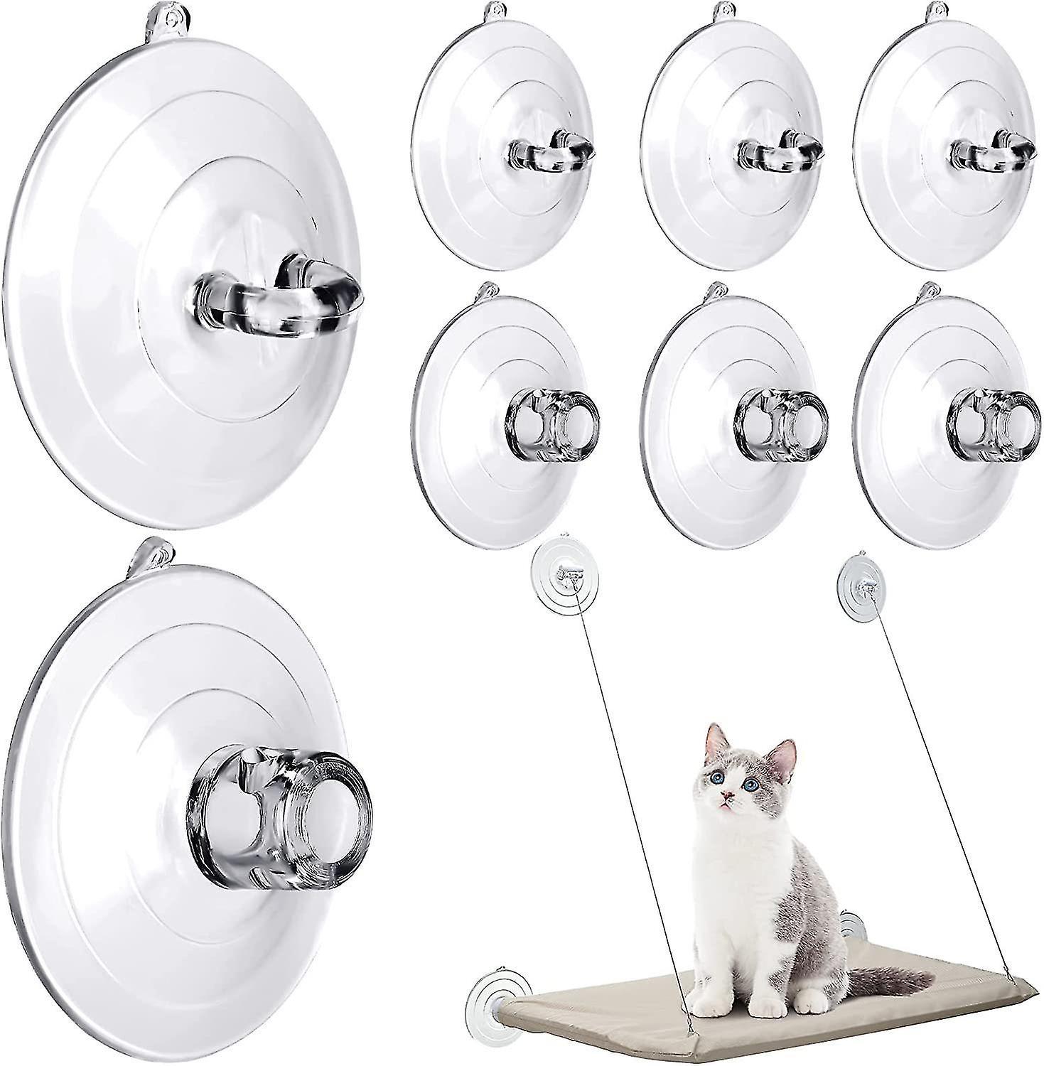 Niutuo 8 Pcs Suction Cups Cat Window Perch Cat Window Hammock Replacement Suction Cup for Kitty Cat Window Perches Bed Seat Hammock Pet Supplies Ft