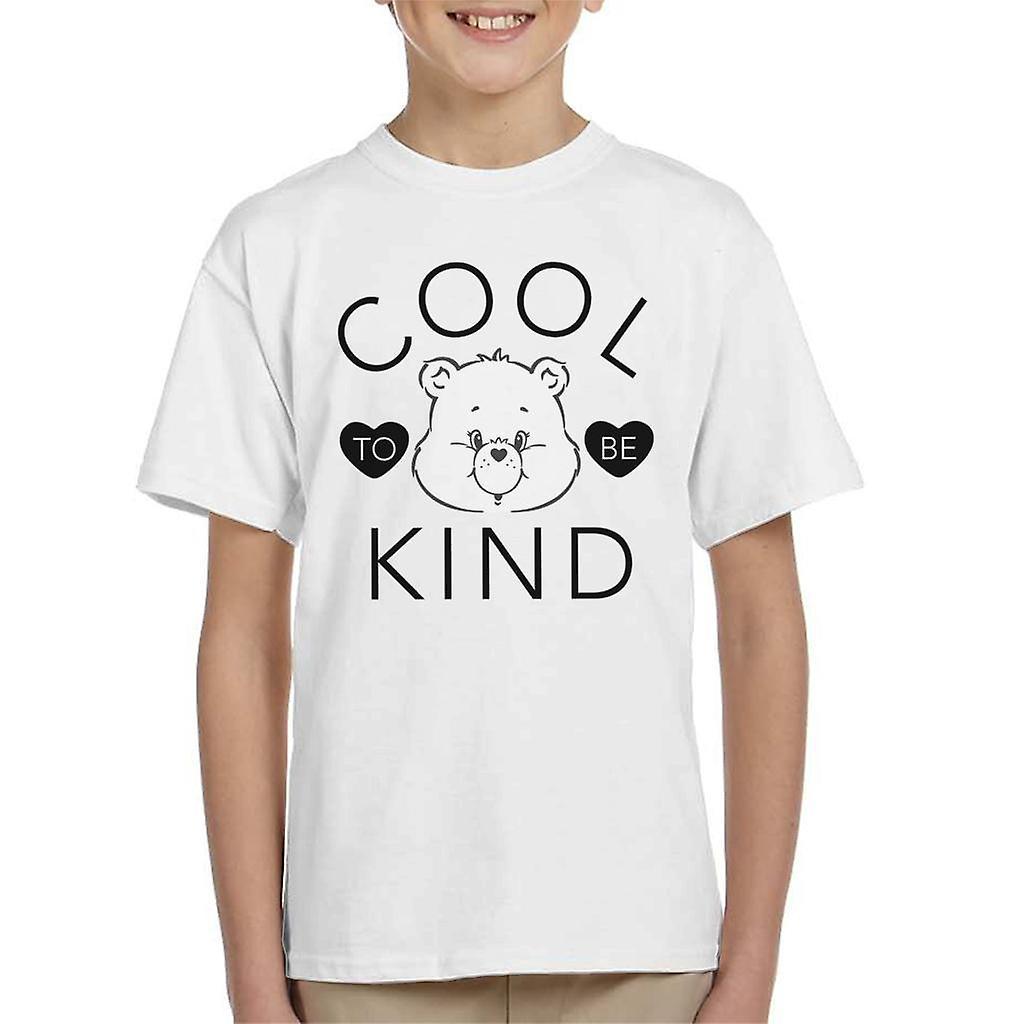 Care Bears Tenderheart Bear Cool To Be Kind Kid's T-Shirt White Medium (7-8 yrs)