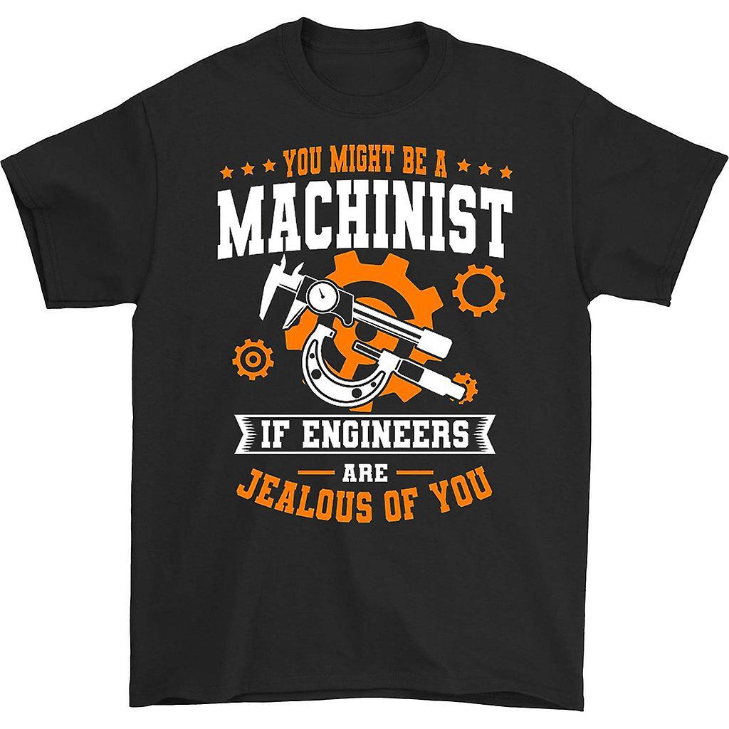 HISHARK You might be a machinist t-shirt Black XXXL