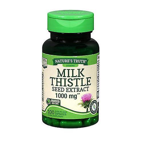 Nature's Truth Nature'S Truth Milk Thistle Seed Extract Quick Release Capsules,1000 Mg ,100 Caps (Pack Of 1)